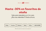 Rebajas H&M: hasta 30% de descuento en artículos de Otoño