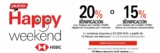 HSBC Happy Weekend: hasta 20% de bonificación en Walmart, Aurrerá, Mercado Libre y más