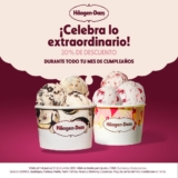 Promoción de Cumpleañeros Haagen Dazs 2025: 20% de descuento durante el mes de tu cumpleaños