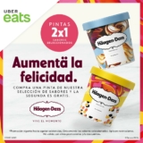 2×1 en pintas seleccionadas en Haagen Dazs