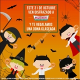 Promoción de Halloween Krispy Kreme: dona glaseada GRATIS si llegas disfrazado