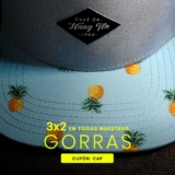 Cupón Hang Ten 3×2 en gorras