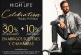 Promoción Happy Holidays High Life: Hasta 30% de descuento + 10% adicional en abrigos, suéteres y chamarras