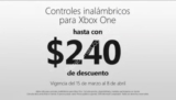 Hasta $240 de descuento en controles para Xbox One del 15 de marzo al 8 de abril