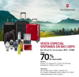 Hasta 70% de descuento en productos Victorinox dentro de la Bici Expo en el WTC CDMX