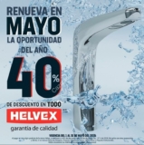 40% de descuento en todo Helvex durante mayo 2019