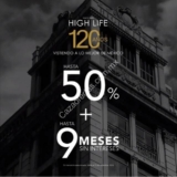 Promoción High Life 120 Aniversario: Hasta 50% de descuento + hasta 9 msi