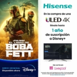 Compra pantallas Hisense participantes y obtén hasta 1 año gratis de Disney Plus