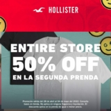 En Hollister llévate la segunda prenda a mitad de precio