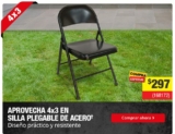 En Home Depot 4×3 en sillas plegables de acero