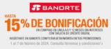 Promo Home Depot Banorte de hasta 15% de bonificación en toda la tienda