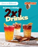 Promoción Hooters: 2×1 en drinks y Big Daddy a $94 de jueves a domingo