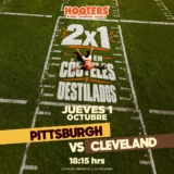NFL en Hooters: 2×1 en cócteles y destilados durante el partido de hoy