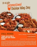 Promoción Hooters Día Internacional de las Alitas: Alitas o boneless ilimitados desde $213