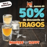 En Hooters tragos a mitad de precio los jueves de julio