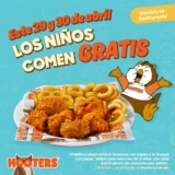 En Hooters niños y niñas comen GRATIS hoy y mañana