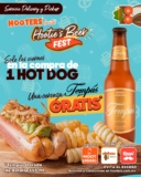 Promoción Hooters: Compra un hot dog y llévate una cerveza Tempus gratis