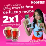 Promoción San Valentín Hooters: 2×1 en tarro de cerveza de barril al romper la foto de tu ex