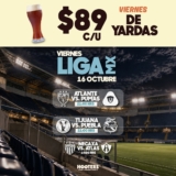 Viernes de Yardas Hooters: Yarda de cerveza por $89