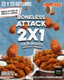 Boneless Attack Hooters: 2×1 en bonesless hoy 23 de octubre