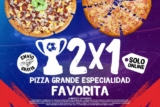 2×1 en pizzas grandes en Pizza Hut online hoy por los partidos de Champions