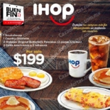 Promoción IHop Buen Fin 2017: comida completa para 2 por $199