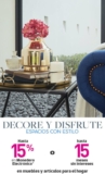 Promoción Liverpool Espacios con Estilo: hasta 15% en monedero en muebles y decoración