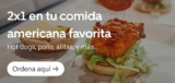 2×1 en hamburguesas, alitas, hot dogs y más en pedidos por Uber Eats