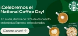 50% de descuento en Starbucks a través de Uber Eats por el National Coffee Day