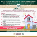 IMSS Airbnb hospedaje Gratis para personal que combate la pandemia de Covid-19