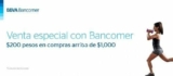 Venta especial BBVA Bancomer Innovasport: $200 de descuento por cada $1000 de compra sólo hoy
