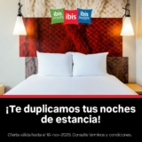 Promoción Hoteles Ibis: Recibe el doble de noches de hospedaje
