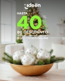 40% de descuento en árboles de navidad y esferas en la tienda en línea de Ideën Stores