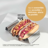 Hot Dog vegetariano a $15 en el Bistro IKEA Oceanía