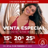 Venta de San Valentín Ilusión: del 15% al 25% de descuento en compras acumuladas