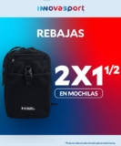 Segundo a mitad de precio en mochilas en Innovasport