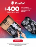 Promo Innovasport Paypal de $400 de descuento en compras de $1,999 o más