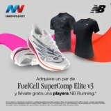 Promo New Balance Innovasport: playera Gratis en la compra de unos tenis