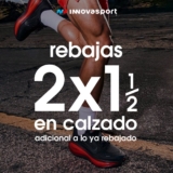 Rebajas Innovasport: 50% de descuento en tu Segundo par de calzado sobre lo ya rebajado