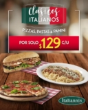Nuevos Clásicos Italianos en Italianni’s: Pizzas, pastas y paninis a $129 cada uno
