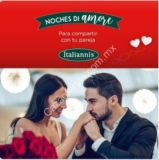 Noches di Amore Italiannis: pasta Fettuccini Alfredo gratis si consumes desde $350 con tu pareja de lunes a viernes a partir de las 6:00