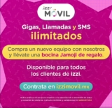 Promoción izzi Día del Niño: bocina Gratis en la compra de un celular