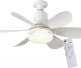 Ventilador de techo con luz LED y control remoto baja de precio