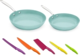 Juego de 2 sartenes Jade Cook Nueva Generación + juego de cuchillos de cocina bajan a su menor precio + 6 meses sin intereses