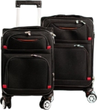 Juego de 2 Maletas de mano para cabina con ruedas y asa extendible bajan de precio + 3 meses sin intereses