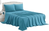 Juego de sábanas de microfibra ultra suave para cama king baja a un precio buenísimo + 3 meses sin intereses
