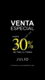 Gran Venta Especial Julio: Hasta 30% de descuento
