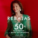 Rebajas Julio: Hasta 50% de descuento + meses sin intereses