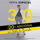 Venta Especial Julio: Hasta 30% de descuento + 20% adicional en toda la tienda