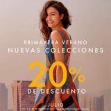 En Julio 20% de descuento en nuevas colecciones Primavera Verano
